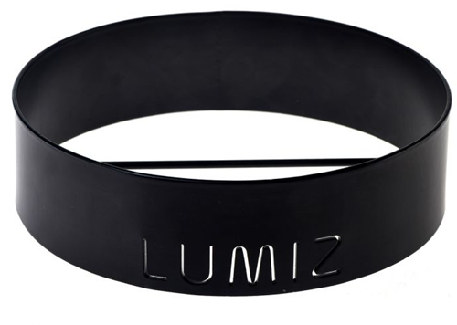 LUMIZ opzetring L voor lampions, diam. 18 cm, zwart
