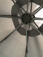 Zweefparasol Menorca, diameter 3 m, inclusief kruisvoet - antraciet-3