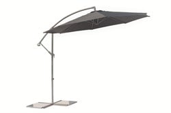 Zweefparasol Menorca, diameter 3 m, inclusief kruisvoet - antraciet