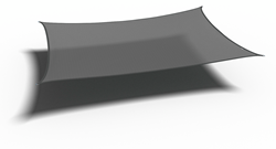 Nesling/Platinum Sun&Shade Coolfit schaduwdoek, rechthoek, afmeting 3 x 4 m, antraciet