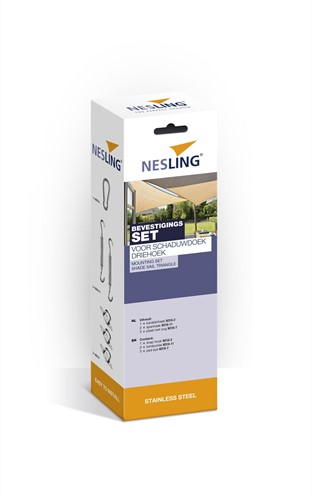 Nesling/Platinum Sun&Shade bevestigingsset schaduwdoek driehoek-2