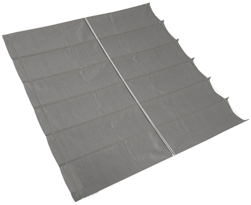 Nesling/Platinum Sun&Shade Coolfit harmonica schaduwdoek, afm. 3,7 x 5 m, antraciet