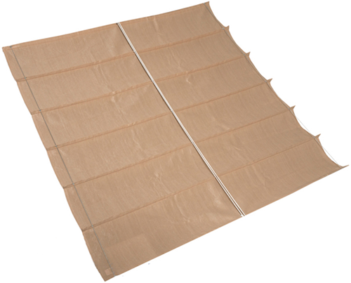 Nesling/Platinum Sun&Shade Coolfit harmonica schaduwdoek, afm. 2 x 4 m, zand