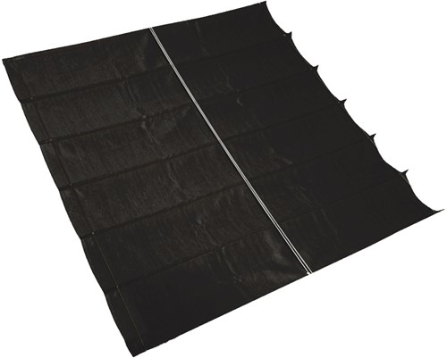 Nesling/Platinum Sun&Shade Coolfit harmonica schaduwdoek, afm. 2,9 x 4 m, zwart