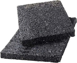 Rubberen onderlegger 8 mm dik, per 24 stuks