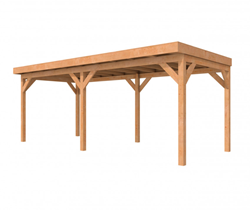 Douglas terrasoverkapping Comfort - afm. 600 x 300 cm