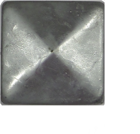 Paalkap 12x12 - piramide - metaal-2