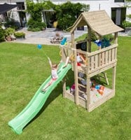 Blue Rabbit 2.0 - speeltoren Pagoda, incl. houtpakket en glijbaan