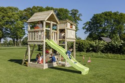 Blue Rabbit 2.0 - toren palazzo, incl. houtpakket en glijbaan  - geïmpregneerd 150 cm platformhoogte