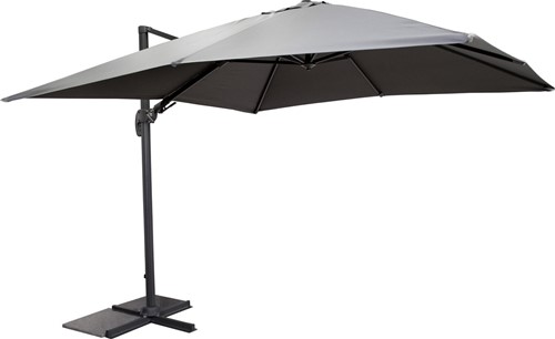 Sens-Line zweefparasol Barbados, afm. 3 x 3 m, antraciet