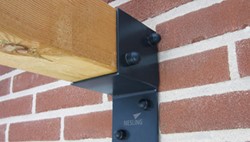 Pergola kit, muurelement (2 stuks), breedte 8,5 cm