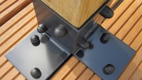 Pergola kit, vloerelement (2 stuks), breedte 8,5 cm