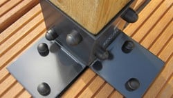 Pergola kit, vloerelement (2 stuks), breedte 8,5 cm