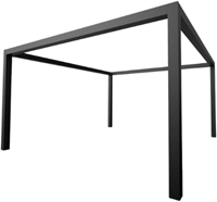 Aluminium pergola vrijstaand. OP MAAT - t/m 100 cm - 251 t/m 300 cm