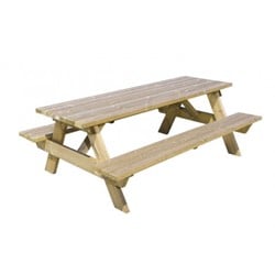 Geimpregneerde picknicktafel Bokito - afm. 220 x 70 cm