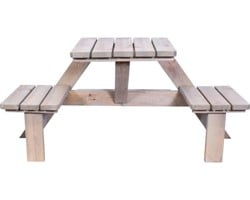 Sens-Line balkonpicknicktafel Berlin Wall, 158 x 58 x 78,5 cm, FSC geïmpregneerd grenen