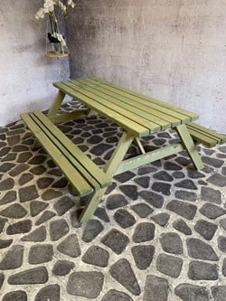 Picknicktafel Lotte - afm. 180 x 153 cm - geimpregneerd grenen