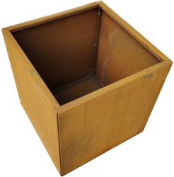 Cortenstalen plantenbak, afm. 50 x 50 x 50 cm