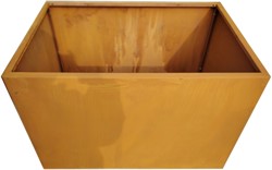 Cortenstalen plantenbak, afm. 90 x 60 x 60 cm