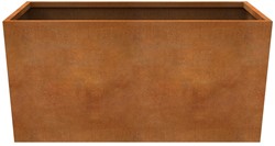 Cortenstalen plantenbak, afm. 120 x 50 x 60 cm