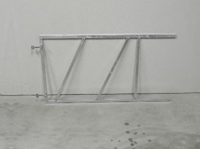 Poortframe, breedte 150 cm, hoogte 80 cm - verzinkt (40 cm uit de hoek)