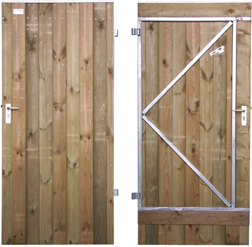 Tuindeur - dicht - enkelzijdig bekleed - 140 cm breed