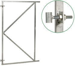 Poortframe, breedte 110, hoogte 155 cm - verzinkt