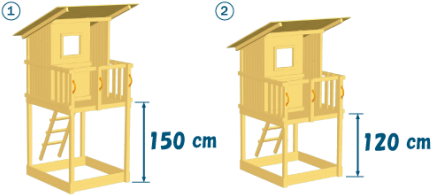 Blue Rabbit 2.0 - speeltoren Beach Hut , incl. houtpakket en glijbaan-2
