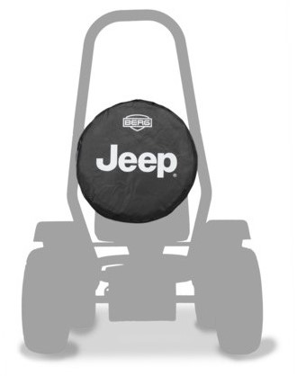 BERG reservewiel voor skelter Jeep, zwart