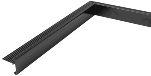 Standaard binnenhoek, zwart,  45 x 45 mm - 400 x 400 mm, aluminium