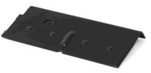 Standaard koppelstuk zwart,  45 mm - voor aluminium daktrim