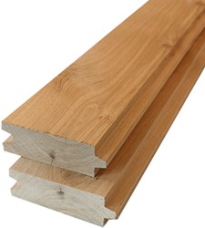 Robinia damwand -  2,8 cm dik - 125 cm hoog, op=op