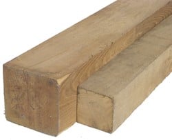robinia paal, ruw, afm. 10,0 x 10,0 cm, lengte 200 cm