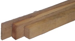 Robinia balk - ruw - afm. 5,0 x 10,0 cm - lengte 200 cm