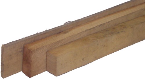 robinia plank, ruw, afm.  2,0 x 10,0 cm, lengte 250 cm