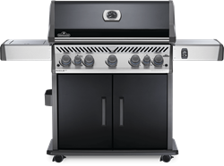 Napoleon Rogue SE625 gasbarbecue, met gietijzeren roosters, zwart