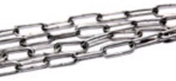 Ketting, schalm 4 mm, lengte 2 m, RVS, voor ophangen schaduwdoek