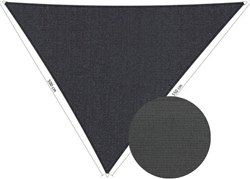 Shadow schaduwdoek, ongelijkzijdige driehoek, afmeting 5 x 5,5 x 6 m - duocolor carbon black/grey
