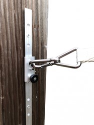 Schaduwdoek Schuifsysteem rails - Verstelbaar oog - 100cm