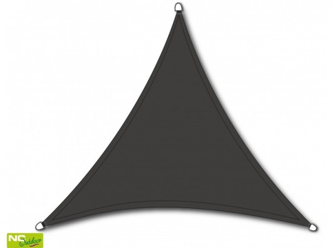 NC Outdoor schaduwdoek, driehoek, afm. 5,0 x 5,0 x 5,0 m, antraciet