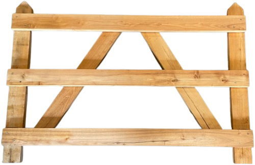 Eiken/robinia poortframe, afm. B175 x H100 cm voor kastanje hekwerk