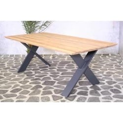 Tuintafel Hamilton, afm. 220 x 100 cm, teak, showmodel