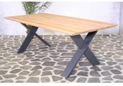 Tuintafel Hamilton, afm. 220 x 100 cm, teak, showmodel