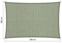 Shadow schaduwdoek, rechthoek, afmeting 4 x 5 m - moonstone green