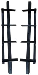 Shutter framewerk, 2 stuks  - 50 cm - rvs, zwart gepoedercoat