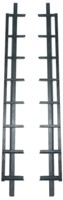 Shutter framewerk, 2 stuks  - 96 cm - rvs, zwart gepoedercoat