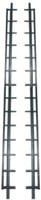 Shutter framewerk, 2 stuks  - 166 cm - rvs, zwart gepoedercoat