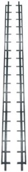 Shutter framewerk, 2 stuks  - 220 cm - rvs, zwart gepoedercoat