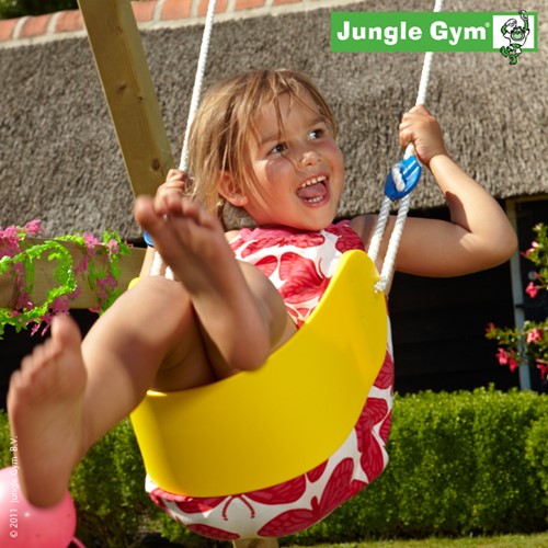 Jungle Gym Sling Swing, bandschommel, geel kunststof