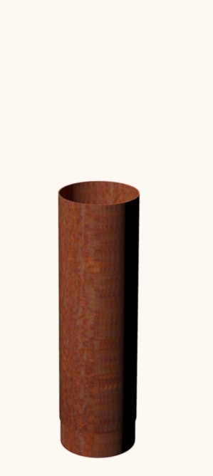 Burni verwarming kachelpijp 50 cm (smoke flue) - 150 mm - corten staal